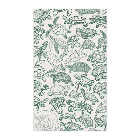Turtle Kitchen Towel, Gift for Sea Turtle Lover, Turtle Present For Her, Tea Towel For Kitchen Tortoises