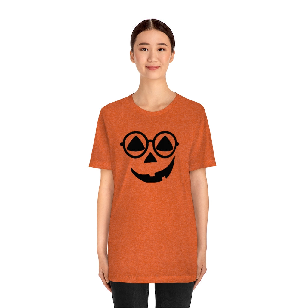 Glasses Pumpkin Tee, Cute Jack O Lantern Shirt, Cute Pumpkin Tshirt Costume, Fall Shirts For Women, Cute Teacher Costumes, Halloween
