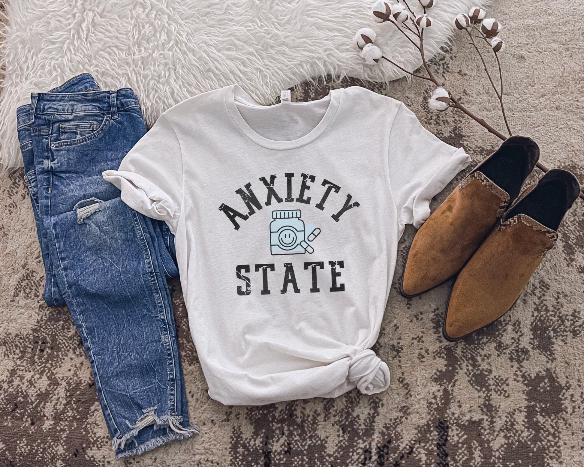 Anxiety State Tshirt - lemonanddot