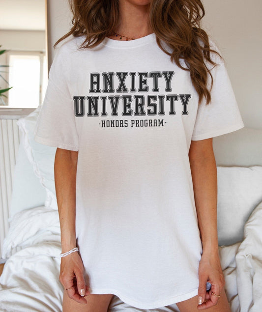 Anxiety University Honors Program Tshirt - lemonanddot