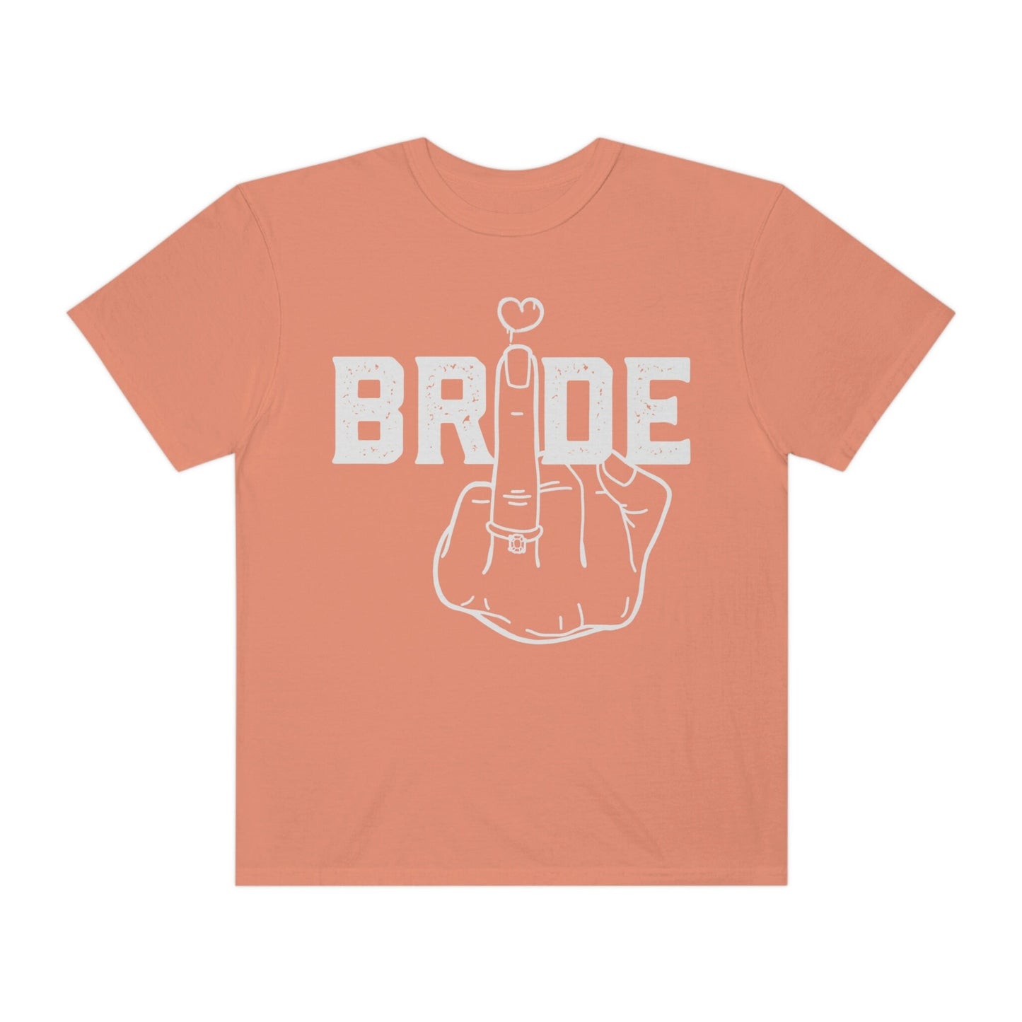 Bride Ring Finger Comfort colors Tshirt, Oversized Fiancee Tee, Cute Wedding Planning Outfit, Honeymoon Apparel Her, Bride Tribe, New Mrs