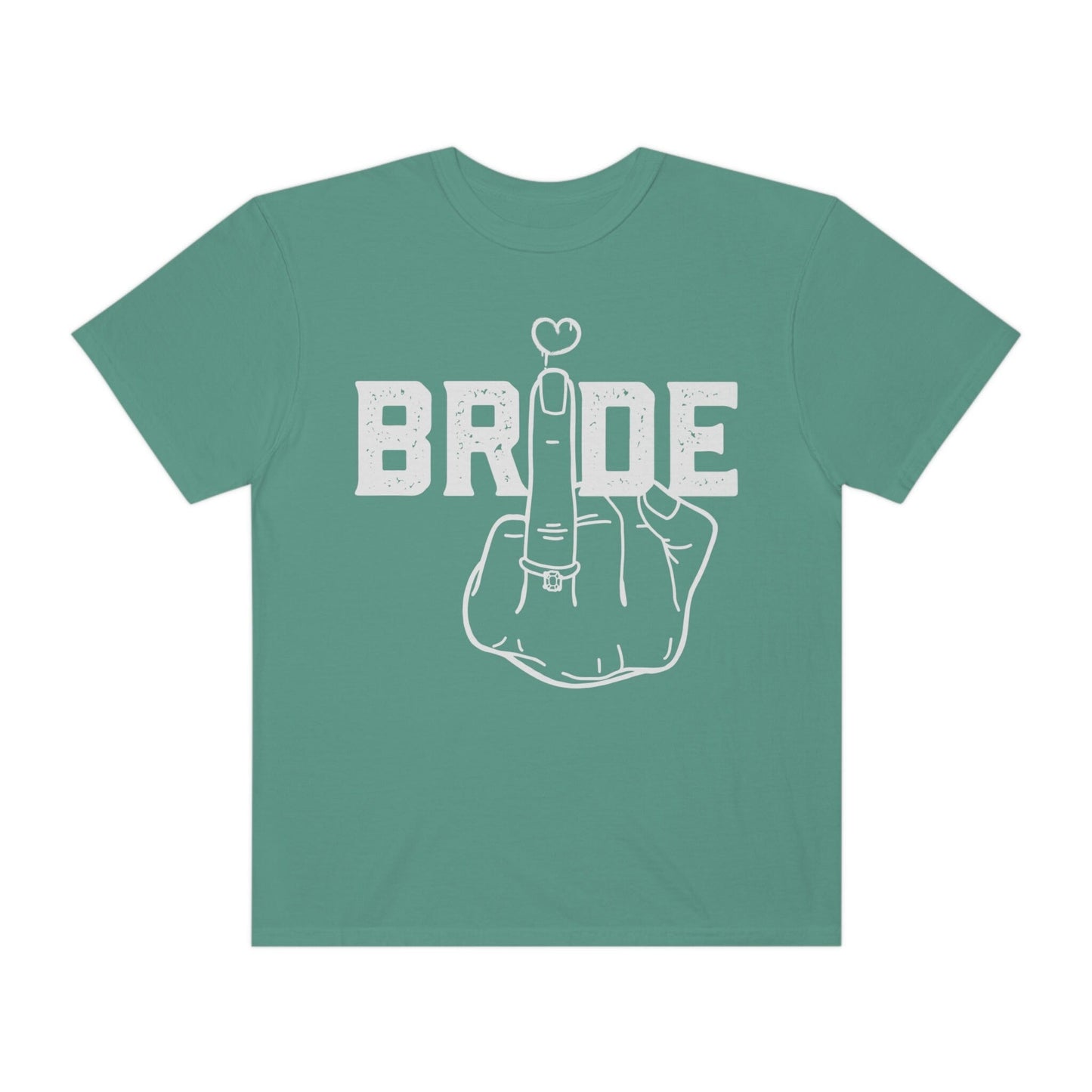 Bride Ring Finger Comfort colors Tshirt, Oversized Fiancee Tee, Cute Wedding Planning Outfit, Honeymoon Apparel Her, Bride Tribe, New Mrs