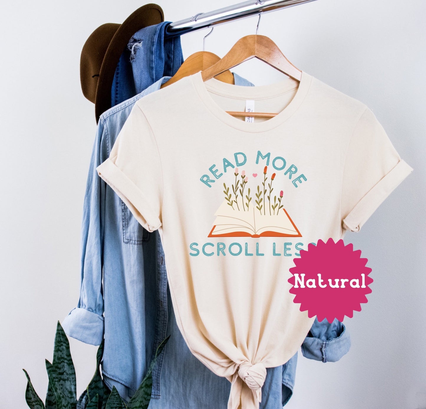 Read More Scroll Less Tshirt, Bookworm Tee, Books Are Magic Shirt, Teaches Librarian Apparel, Present For Book Lover