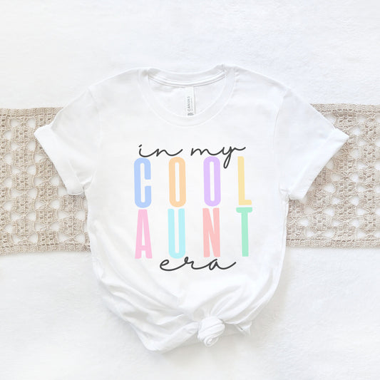 In My Cool Aunt Era Shirt, Auntie Shirts, Pregnancy Announcement Gift, Present For Sister, Im Pregnant