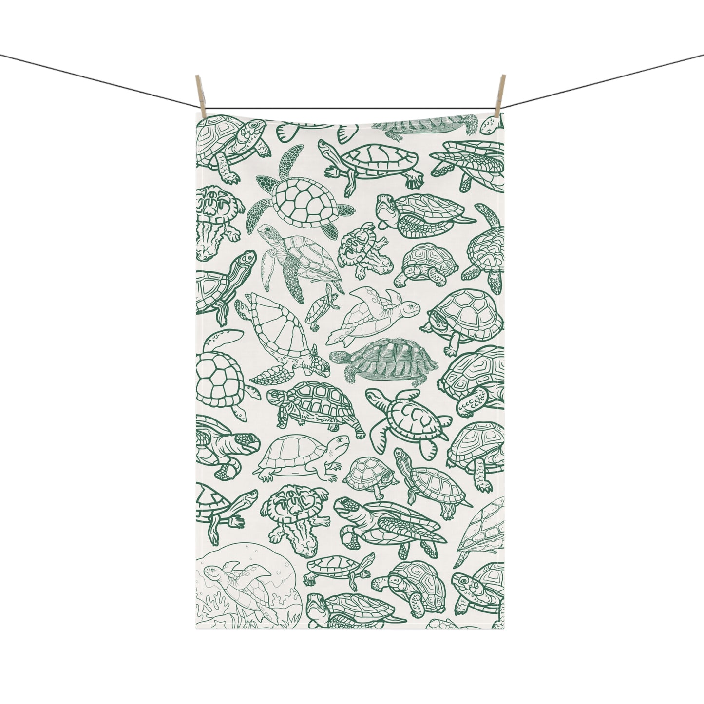 Turtle Kitchen Towel, Gift for Sea Turtle Lover, Turtle Present For Her, Tea Towel For Kitchen Tortoises