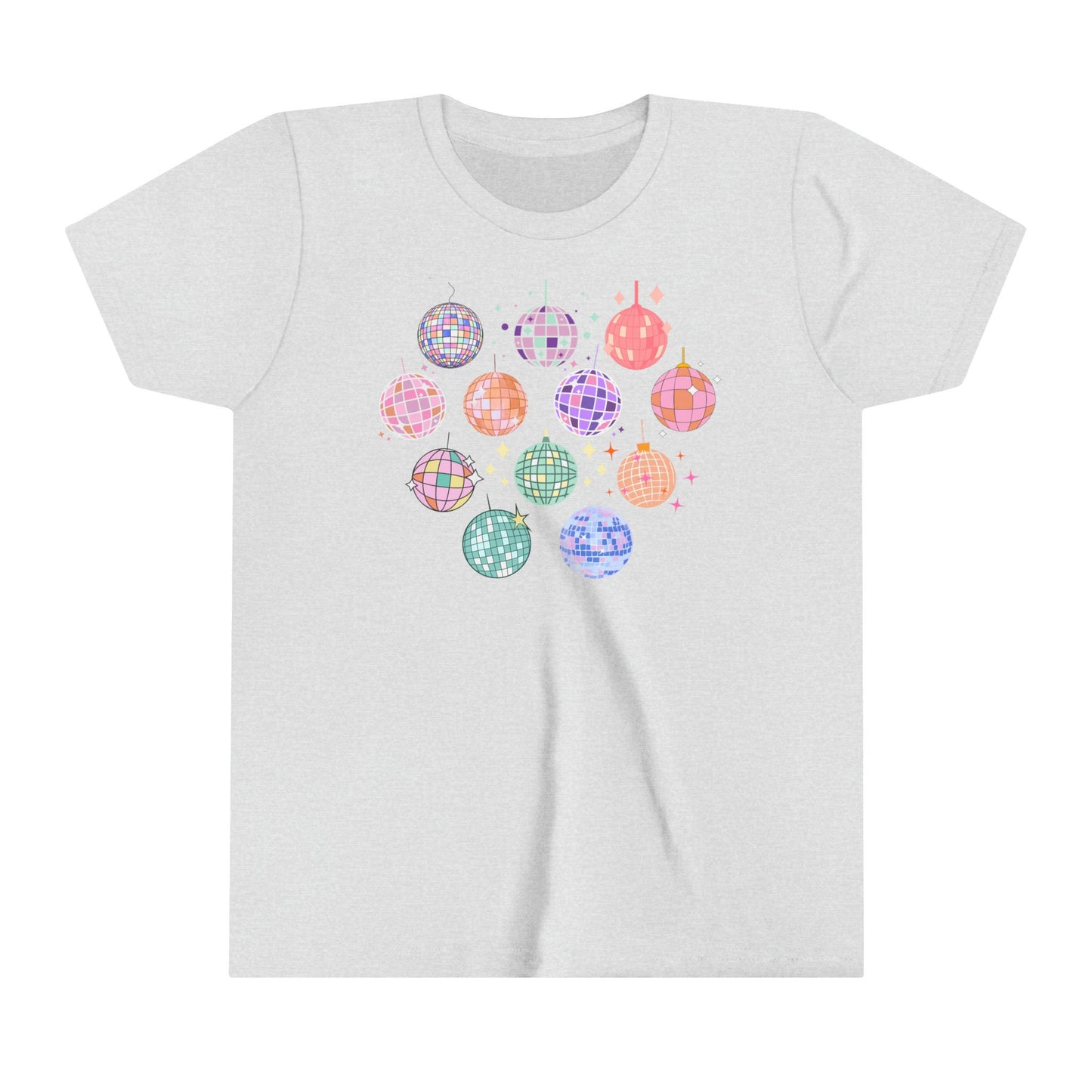 Youth Disco Ball Shirt, Retro Party Tee, Rainbow Shirts, Subtle Pride Outfit, Mirrorball Sweatshirt, Cute Womens Tops for Summer